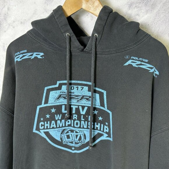 RZR UTV World Championship Hoodie Sweatshirt Mens XL Black Racing - Picture 3 of 16